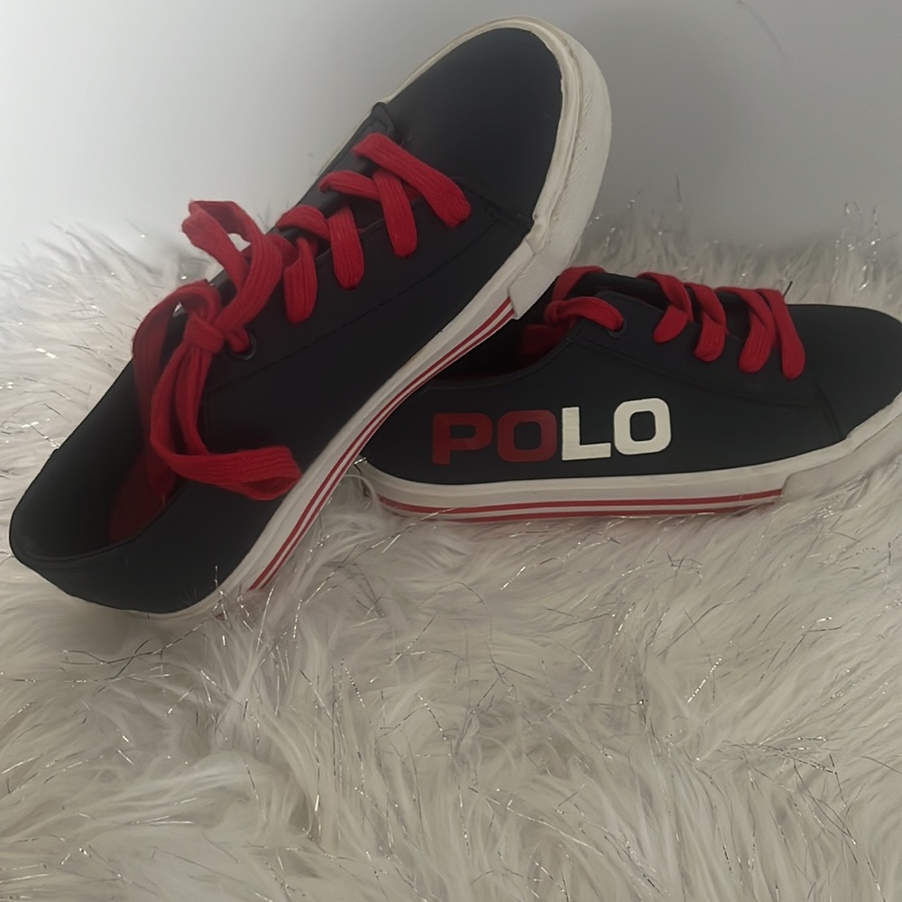 Polo Canvas Sneakers with Longwood Logo Kids size 1 - Picture 5 of 5